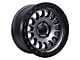 Tremor Wheels 104 Aftershock Graphite Grey with Black Lip Wheel; 17x8.5; 0mm Offset (99-04 Jeep Grand Cherokee WJ)