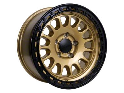 Tremor Wheels 104 Aftershock Gloss Gold with Gloss Black Lip Wheel; 20x9; 0mm Offset (18-24 Jeep Wrangler JL)