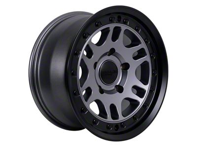 Tremor Wheels 105 Shaker Graphite Grey with Black Lip Wheel; 17x8.5; 0mm Offset (18-24 Jeep Wrangler JL)