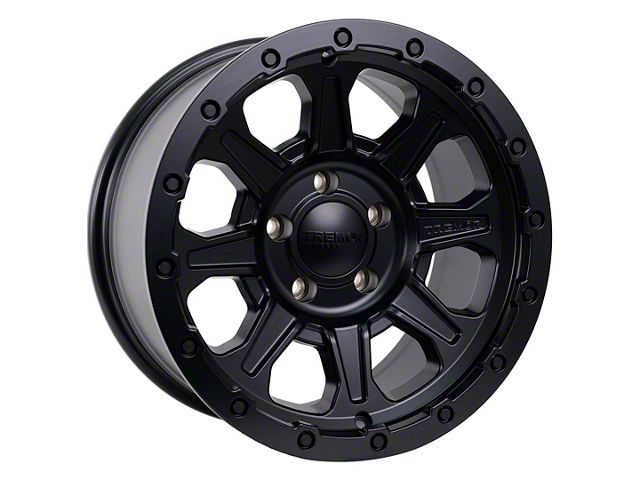 Tremor Wheels 105 Shaker Satin Black Wheel; 17x8.5 (18-24 Jeep Wrangler JL)