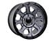 Tremor Wheels 103 Impact Graphite Grey with Black Lip Wheel; 17x8.5 (07-18 Jeep Wrangler JK)