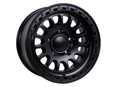 Tremor Wheels 104 Aftershock Satin Black Wheel; 17x8.5; 0mm Offset (07-18 Jeep Wrangler JK)