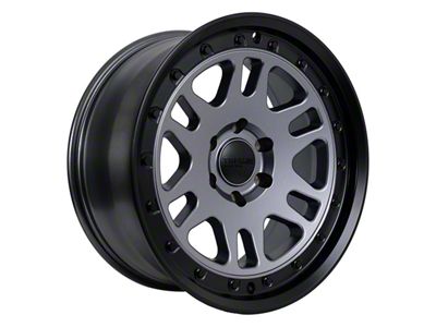 Tremor Wheels 105 Shaker Graphite Grey with Black Lip 6-Lug Wheel; 20x9; 0mm Offset (17-24 Titan)