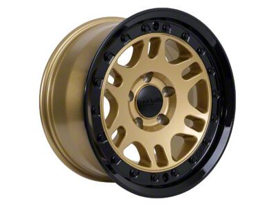 Tremor Wheels 105 Shaker Gloss Gold with Gloss Black Lip 5-Lug Wheel; 20x9; 0mm Offset (14-21 Tundra)