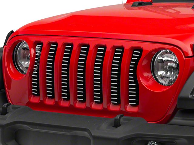 T-REX Grilles Billet Series Grille Insert; Brushed (18-23 Jeep Wrangler JL w/o TrailCam, Excluding Rubicon 392)