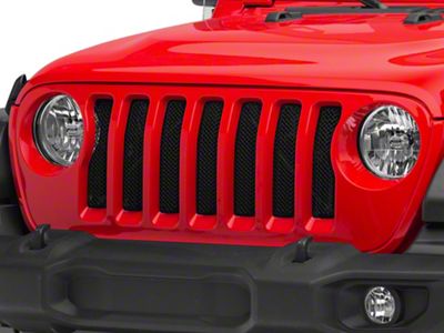 T-REX Grilles Sport Series Grille Insert; Black (18-23 Jeep Wrangler JL w/o TrailCam, Excluding Rubicon 392)