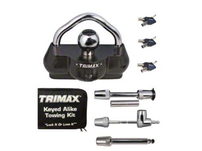 Trimax Locks Coupler Lock, Receiver Lock and Receiver Pin Towing Kit