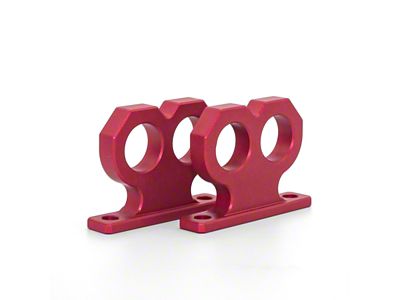 Truck Knucks Billet Aluminum Tie-Down Anchors; Red (11-25 Tacoma)