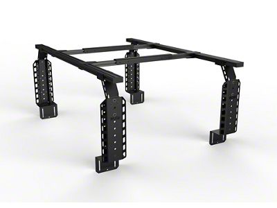 TRUKD 24.50-Inch V2 Truck Bed Rack with T-Slot Attachment; Black Bars (04-24 Titan)