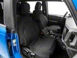 TruShield Neoprene Front and Rear Seat Covers; Black (21-24 Bronco 4-Door w/o Rear Fold Down Cup Holder)