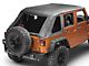 RedRock Fastback 2-in-1 Soft Top; Black Diamond (07-18 Jeep Wrangler JK 4-Door)