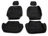 TruShield Neoprene Front and Rear Seat Covers; Black (20-25 Jeep Gladiator JT w/ Rear Cup Holder)