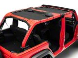 TruShield Mesh Sun Shade; Front and Rear (18-23 Jeep Wrangler JL 4-Door)