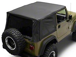 RedRock OE-Style Replacement Soft Top; Black Denim (97-06 Jeep Wrangler TJ, Excluding Unlimited)