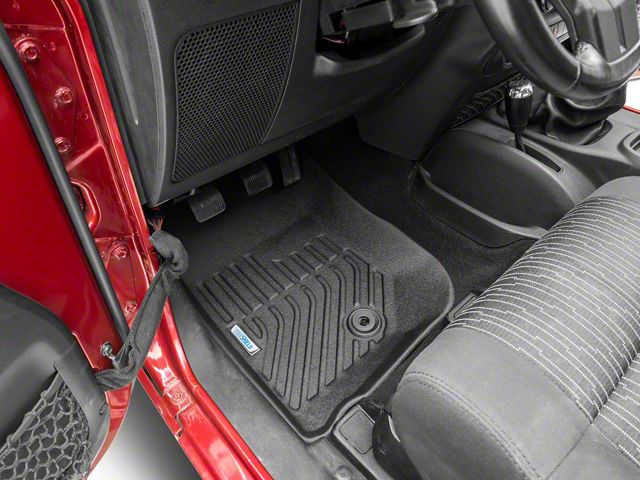 TruShield Precision Molded Front Floor Liners; Black (07-13 Jeep Wrangler JK)