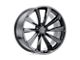 TSW Aileron Metallic Gunmetal 5-Lug Wheel; 21x9; 20mm Offset (05-15 Tacoma)