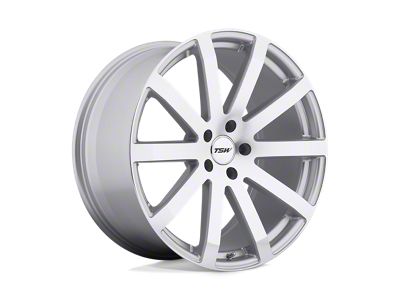 TSW Brooklands Silver with Mirror Cut Face 5-Lug Wheel; 19x9.5; 20mm Offset (05-15 Tacoma)