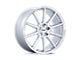 TSW Canard Gloss Silver with Machined Face 5-Lug Wheel; 19x8.5; 35mm Offset (05-15 Tacoma)