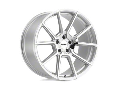 TSW Chrono Silver with Mirror Cut Face 5-Lug Wheel; 21x10.5; 28mm Offset (05-15 Tacoma)