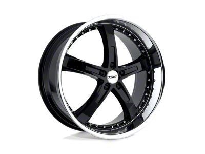 TSW Jarama Gloss Black with Mirror Cut Lip 5-Lug Wheel; 17x8; 40mm Offset (05-15 Tacoma)