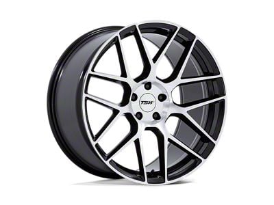 TSW Lasarthe Gloss Black Machined 5-Lug Wheel; 17x8; 40mm Offset (21-24 Bronco Sport)