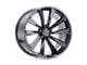 TSW Aileron Metallic Gunmetal Wheel; 20x8.5; 40mm Offset (84-01 Jeep Cherokee XJ)