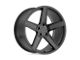 TSW Ascent Matte Gunmetal with Gloss Black Face Wheel; 17x8; 40mm Offset (84-01 Jeep Cherokee XJ)