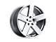 TSW Bristol Silver with Mirror Cut Face Wheel; 18x9.5; 40mm Offset (84-01 Jeep Cherokee XJ)