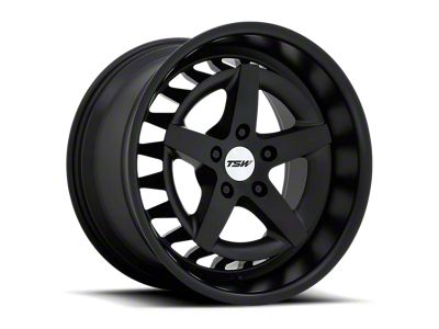 TSW Degner Semi Gloss Black Wheel; 18x10; 40mm Offset (84-01 Jeep Cherokee XJ)