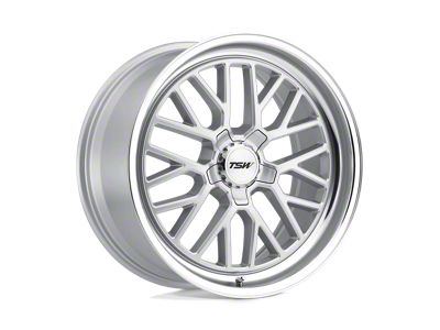 TSW Hockenheim S Silver with Mirror Cut Lip Wheel; 18x9.5; 20mm Offset (84-01 Jeep Cherokee XJ)