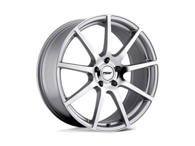 TSW Interlagos Silver with Mirror Cut Face Wheel; 18x9; 63mm Offset (84-01 Jeep Cherokee XJ)