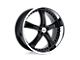 TSW Jarama Gloss Black with Mirror Cut Lip Wheel; 19x9.5; 40mm Offset (84-01 Jeep Cherokee XJ)