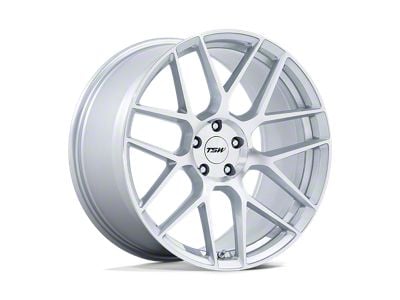 TSW Lasarthe Gloss Silver Machined Wheel; 17x8; 40mm Offset (84-01 Jeep Cherokee XJ)