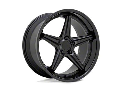 TSW Launch Matte Black with Gloss Black Lip Wheel; 19x9.5; 40mm Offset (84-01 Jeep Cherokee XJ)