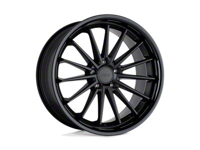 TSW Marina Matte Black with Gloss Black Lip Wheel; 18x8.5; 20mm Offset (84-01 Jeep Cherokee XJ)