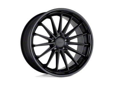 TSW Marina Matte Black with Gloss Black Lip Wheel; 18x8.5; 40mm Offset (84-01 Jeep Cherokee XJ)