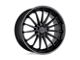 TSW Marina Matte Black with Gloss Black Lip Wheel; 19x9.5; 20mm Offset (84-01 Jeep Cherokee XJ)