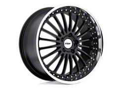 TSW Silverstone Gloss Black with Mirror Cut Lip Wheel; 17x8; 40mm Offset (14-23 Jeep Cherokee KL)