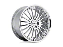 TSW Silverstone Silver with Mirror Cut Face and Lip Wheel; 18x8; 40mm Offset (14-23 Jeep Cherokee KL)