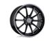 TSW Sweep Matte Black with Gloss Black Lip Wheel; 18x8.5; 40mm Offset (84-01 Jeep Cherokee XJ)