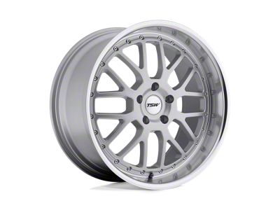 TSW Valencia Silver with Mirror Cut Lip Wheel; 20x10; 20mm Offset (84-01 Jeep Cherokee XJ)