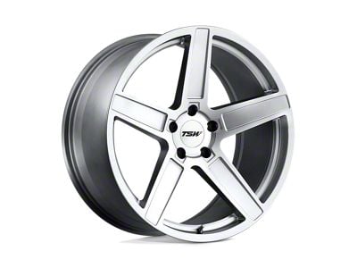 TSW Ascent Matte Titanium Silver Wheel; 17x8; 40mm Offset (93-98 Jeep Grand Cherokee ZJ)