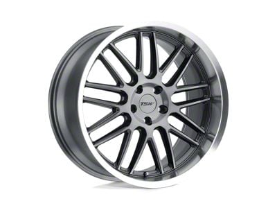 TSW Avalon Gunmetal with Brushed Gunmetal Face and Machined Lip Wheel; 19x9; 20mm Offset (93-98 Jeep Grand Cherokee ZJ)