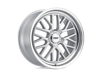 TSW Hockenheim S Silver with Mirror Cut Lip Wheel; 18x9.5; 20mm Offset (93-98 Jeep Grand Cherokee ZJ)