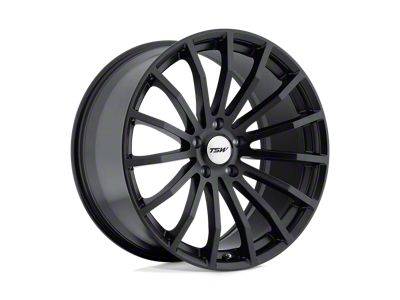 TSW Mallory Matte Black Wheel; 17x8; 40mm Offset (93-98 Jeep Grand Cherokee ZJ)