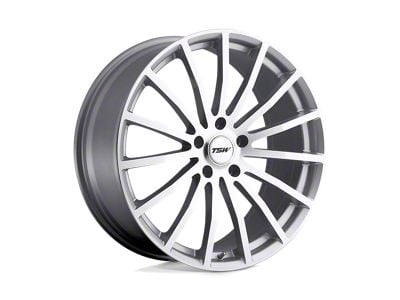 TSW Mallory Silver with Mirror Cut Face Wheel; 20x10; 25mm Offset (93-98 Jeep Grand Cherokee ZJ)