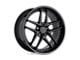 TSW Premio Matte Black with Gloss Black Lip Wheel; 19x9.5; 20mm Offset (93-98 Jeep Grand Cherokee ZJ)