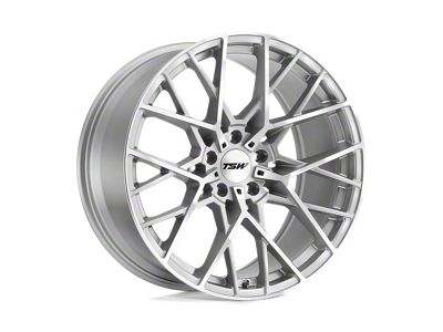 TSW Sebring Silver with Mirror Cut Face Wheel; 17x8; 40mm Offset (93-98 Jeep Grand Cherokee ZJ)