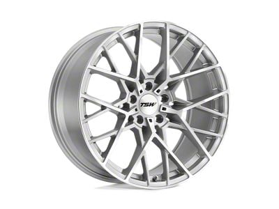 TSW Sebring Silver with Mirror Cut Face Wheel; 18x8.5; 30mm Offset (93-98 Jeep Grand Cherokee ZJ)