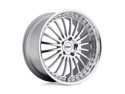 TSW Silverstone Silver with Mirror Cut Face and Lip Wheel; 18x8 (93-98 Jeep Grand Cherokee ZJ)